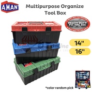 ToolBox Plastic Tool Box Set Spanar Box Plastic Storage Toll Box 14" & 16"
