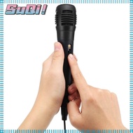 SUQI Handheld Microphone, Wired Black Home Speaker,  Portable Trolley Speaker Recording Studio Microphone Karaoke Microphone