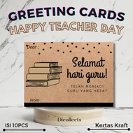 (ISI 10) KARTU UCAPAN SELAMAT HARI GURU/TEACHER DAY/HAPPY TEACHER DAY