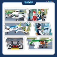 SLUBAN assembly toy model of Civil Aircraft, Aircraft Carrier, SLUBAN Military Aircraft