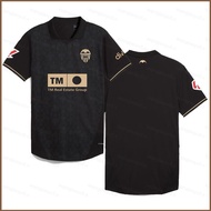 HQ5 2024-2025 La Liga Valencia FC no number The second Jersey Football Tshirt Child Adult Plus Size 