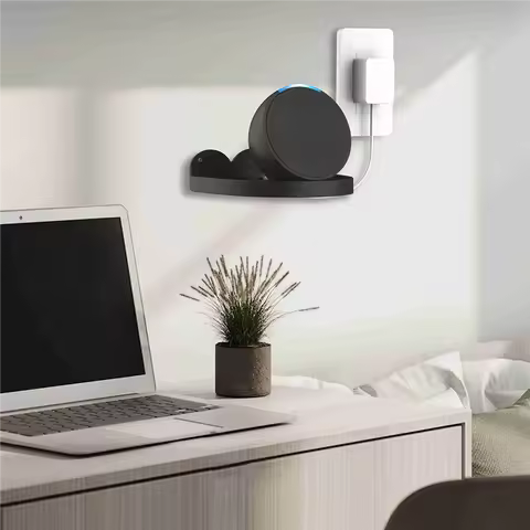 EEB-fSmart Speaker Hanger for Echo Pop / Google Home Mini / Google Nest Mini Wall Mount Holder Speak