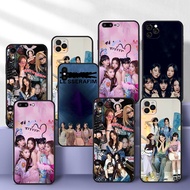 iPhone 7 Plus 8Plus 6S Plus 5 5S 6 6S 7 8 SE 2020 iPhone XS Max X XR LE SSERAFIM soft Black Phone Case