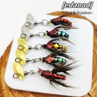 EDANAD 1/5PCS Bionic Fly Fishing Bait, Spinner Swim Baits Fly Fishing Hook Trout Jigs, Fishing Acces