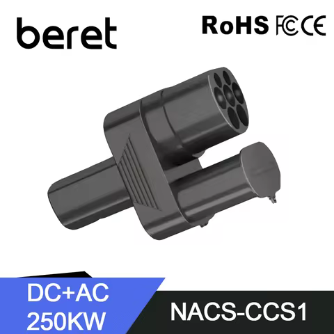 CCS2 to Tesla EV Charger Adapter AC+DC 250A 1000V Electric Vehicle DC Charging CCS2 To Tesla Convert