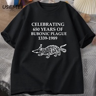 2026NEWCelebrating 650 Years of Bubonic Plague Funny T-Shirt Men Women Printed Tshirt Cotton Short S