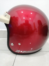 TOPI KELEDAR MOTOSIKAL XL SAIZ 62CM XL SIZE MOTORCYCLE  HELMET 62CM WITH MILKY COLOUR CAP - SIRIM AP