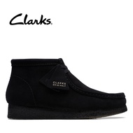 Clarks Mens Wallabee Boot Black Sde