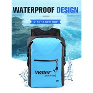 25L waterproof bag Backpack Canvas backpack Outdoor travel waterproof bag