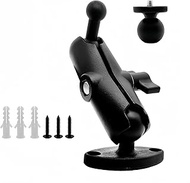 25mm to 17mm Ball Adapter with Extension Rod for Car Phone Holder, Drill Mount Ball Plate Base Meets