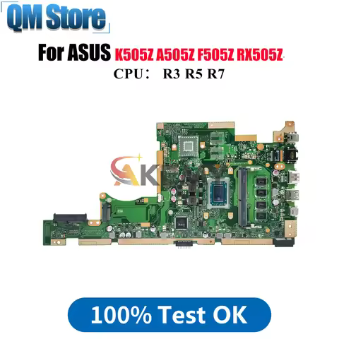 X505ZA Laptop Motherboard For ASUS VivoBook RX505Z F505Z A505Z X505ZA K505Z X505Z Mainboard With R3 