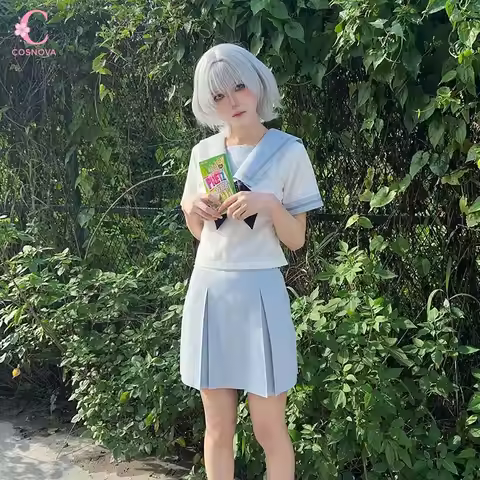 Anime MyGO Cosplay Costume Women Japanese Sailor Uniform 2 Piece Set Summer School Girl Outfit Cute 
