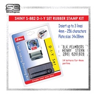 SHINY DIY SET S-882 SELF INKING STAMP KIT /DIY SET / INSTANT STAMP / SHINY / RUBBER STAMP DIY SET