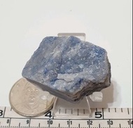 藍線石 40g 原礦 +架 原石 礦石 擺件 收藏 擺飾 教學 標本 小礦標 礦物標本7