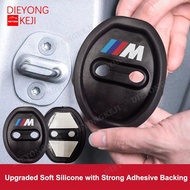 4Pcs BMW M Soft Silicone Car Door Lock Protection Cover Door Lock Shock Absorber Silent Accessories 