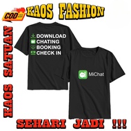 MICHAT T-SHIRT IN WA BECOME A CLOWN IN MICHAT BECOME A KING OF MICHAT WORDS T-SHIRT DISTRO ARTISHIRT