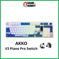 BÀN PHÍM CƠ CHÍNH HÃNG AKKO 5098B SANTORINI RGB HOT SWAP AKKO V3 PIANO PRO