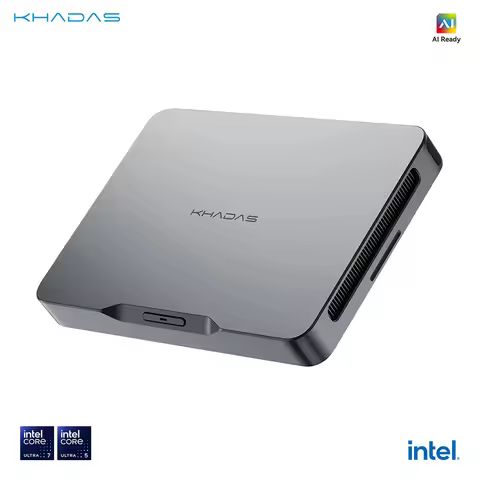Khadas Mind 2, Pocket Mini PC with Intel Core Ultra 7 155H, 5.55Wh Battery, Thunderbolt 4, 8K, Win 1