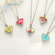 MALCOLM Cartoon Magnet Necklace, Pizza Shape Creative Best Friend Necklace, Sweet Alloy Jewelry Chai