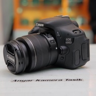 KAMERA DSLR CANON EOS 600D KIT SECOND MULUS  PALING MURAH LAYAR VLIP FULL EFEK