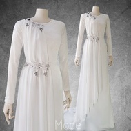 🔥🔥🔥NEW DESIGN🔥🔥🔥Mode.my baju dress akad nikah off white lace layers lining