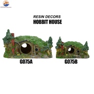 Hobbit House Aquarium Ornament – Fantasy Resin Fish Tank Décor & Hiding Cave