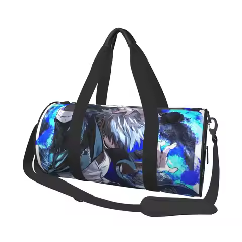 My Hero Academia Dabi Anime Manga MHA Blueflame Large Duffle Gym Bag Multi-Functional Duffle Travel 