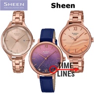 Sheen CASIO ของแท้ รุ่น SHE-4062PG-4A SHE-4548PGL-4A SHE-4550PG-4A นาฬิกาข้อมือผู้หญิง งานดีไซน์ เรียบหรู มีสไตล์ SHE