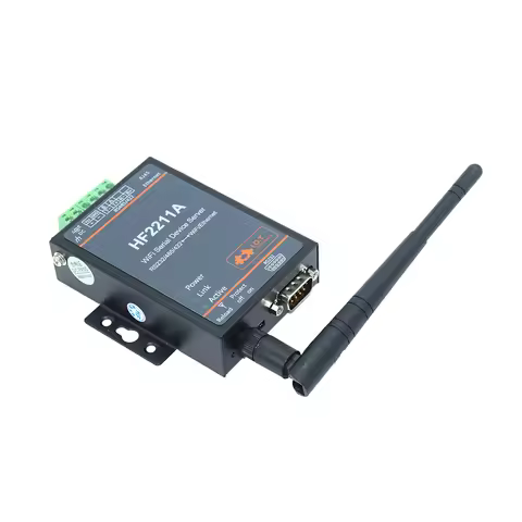 Serial Port Server RS232 RS422 RS485 To WiFi Ethernet Converter IOT Device HF2211A Support Modbus MQ