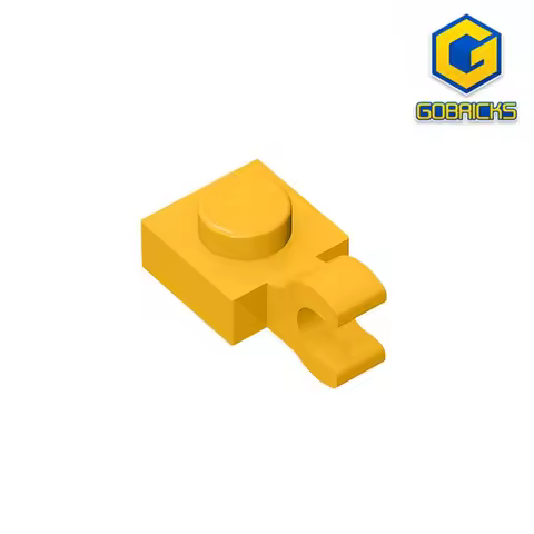 Gobricks 61252 10Pcs Special Plate Parts 1x1 with Open O Horizontal Clip Bricks MOC Modified DIY Mod