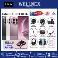 Infinix ZERO 40 5G (24GB(12+12) Extended RAM 256GB ROM ) Original Infinix Malaysia Warranty