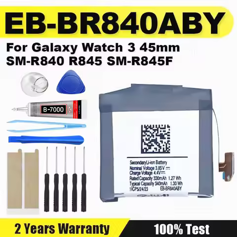 High Quality Replacement Battery EB-BR840ABY For Galaxy Watch 3 45MM SM-R840 R845 SM-R845F + Free To