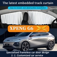 XPENG G6 dedicated embedded track retractable sunshade, car window sunshade