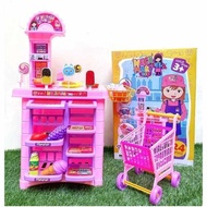 Play Market Mega Mart Toys Jumbo Shopping Trolley Cart Toys Children's Trolley Toys