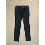 GU Brand 70 cm. Black Skinny Jeans Soft Denim Fabric New Condition Waist 28-29 Hips 36 To 40 Length 
