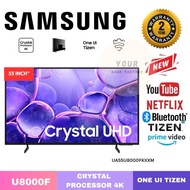 Samsung 50/55/65 Inch U8000F Crystal UHD LED 4K Smart TV UA50U8000FKXXM 2025 / UA55U8000FKXXM / 65 I