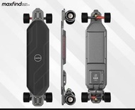 🔥免運費 新款遙控款🔥Maxfind MAX6 遙控電動滑板 長板 900W 雙驅摩打 50km 續航 90mm PU轆/105mm 黑色轆