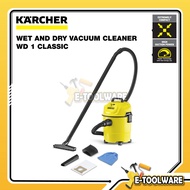Karcher WD1 Wet & Dry Vacuum Cleaner 1000W Vacum Kereta Dry Vacuum Vakum Cleaner Vaccum Cleaner Vacu