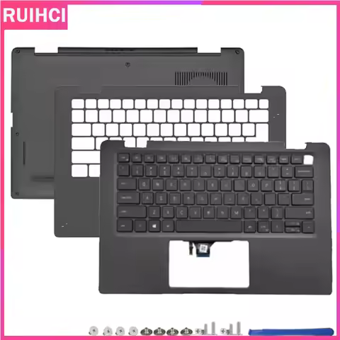 For Dell Latitude 7320 E7320 Laptop Palmrest Upper Cover Top Lid Bottom Base Case US Backlight Keybo