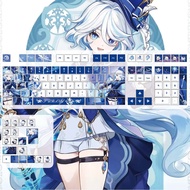 Furina Keycaps 120 Keys Cherry Profile PBT Wooting Aula F75 Mechanical Anime Keycap Dye Sublimation 