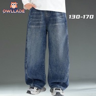 OWLLADE Beggy Baggy Jeans for 12 Years Old Kids Teens Denim Pants for Jeans Boy 3533 in Blue C03 4T-