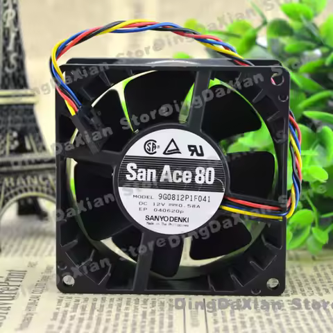 D For Dell OPTIPLEX 755 Computer Cooling Case Fan 80x80x38mm DC 12V 0.58A 9G0812P1F041