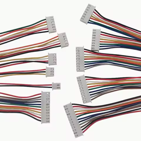 10Sets JST XH2.54 XH 2.54mm Wire Cable Connector 2/3/4/5/6/7/8/9/10 Pin Pitch Male Female Plug Socke