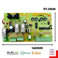 G- CORA G-MATIC AA gj338 replace 531 AUTOGATE DC Swing folding control panel board  (330MHZ 433MHZ )
