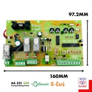 G- CORA G-MATIC AA 531 AUTOGATE SYSTEM CONTROLLER 531 DC SWING / FOLDING CONTROL PANEL BOARD (330MHZ 433MHZ ) / REMOTE