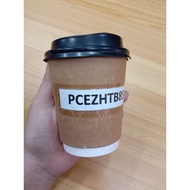 Cup HotCup 8oz Brown With Lid (50pcs)