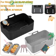 INTERESTING Air Fryer Basket, Rectangle Silicone Air Fryer Baking Tray, Reusable Silicone Air Fryer 