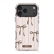 VESPOP Y2K double-layer shockproof phone case, glossy design, bright colors, compatible with iPhone 
