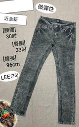 【１００免運】LEE 造型水鑽紫色車線牛仔褲 (灰黑26) 貨號52043-90