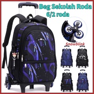 Beg Sekolah Roda BEG SEKOLAH RENDAH Wheeled school bag for Boys Trolley School Bag Rolling Backpacks